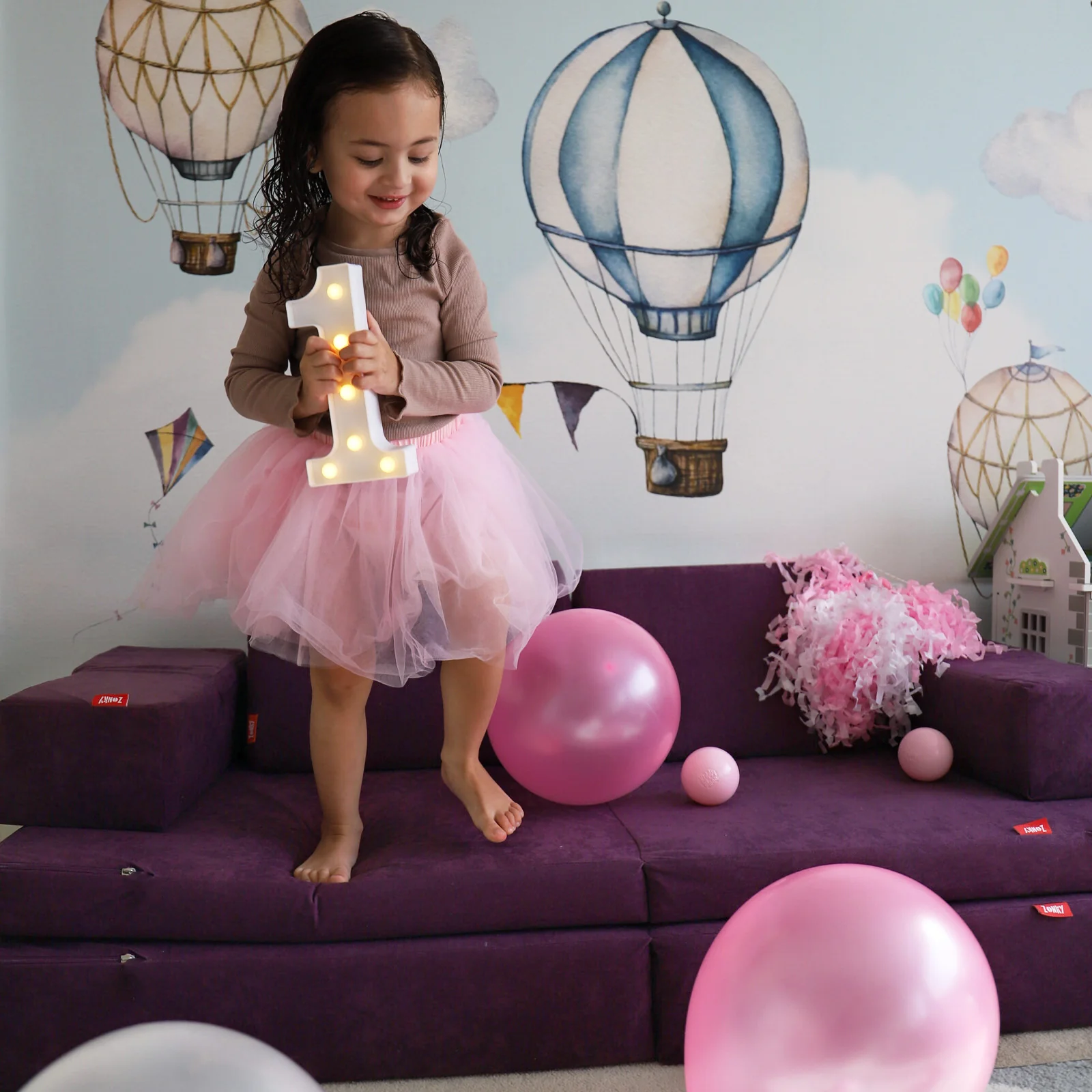 Zonky modular play sofa in a family home