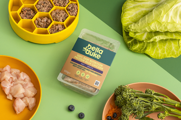 Bella and Duke raw dog food meal