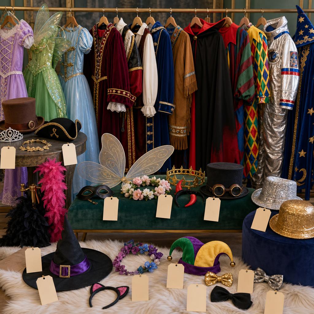 Original Smiffys editorial for fancy-dress costumes and ordinary costume accessories