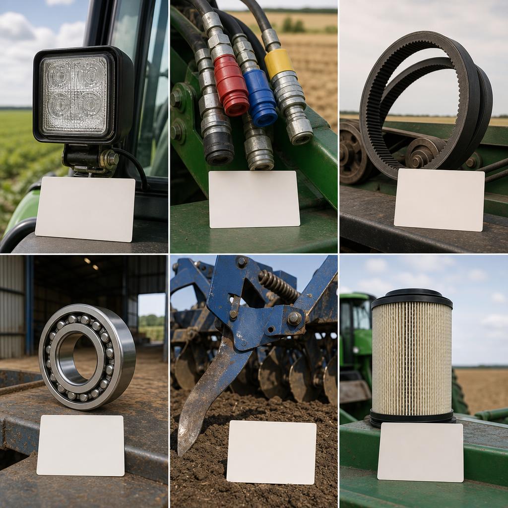 Original Blueperry Agriculture UK editorial for agricultural and tractor parts including hydraulics, transmission, tillage, feeding and vehicle components