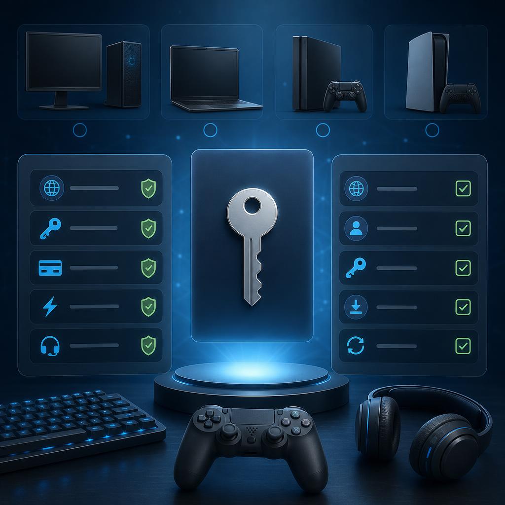 Original lawful digital-key editorial with platform, region, edition and activation checklist