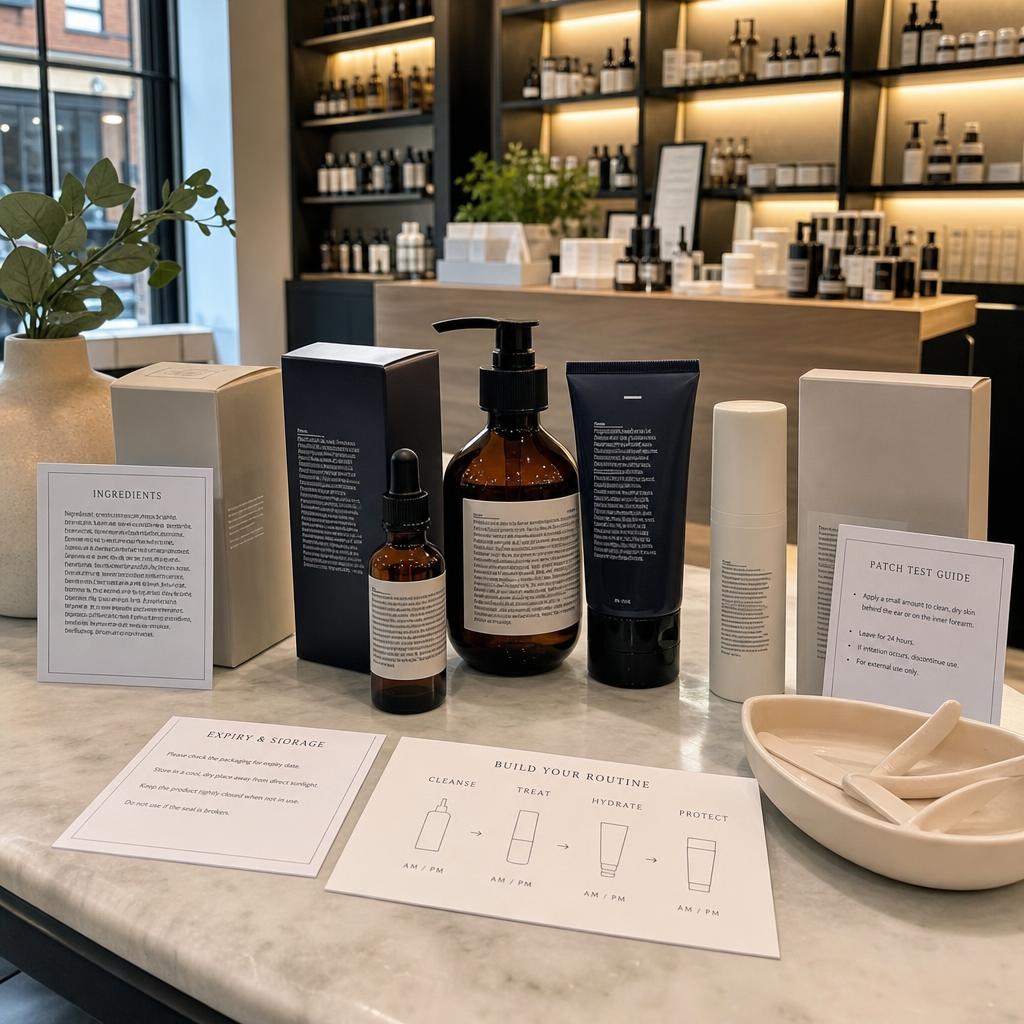 Original photographic visit-planning editorial for UK skincare, haircare and beauty storefront