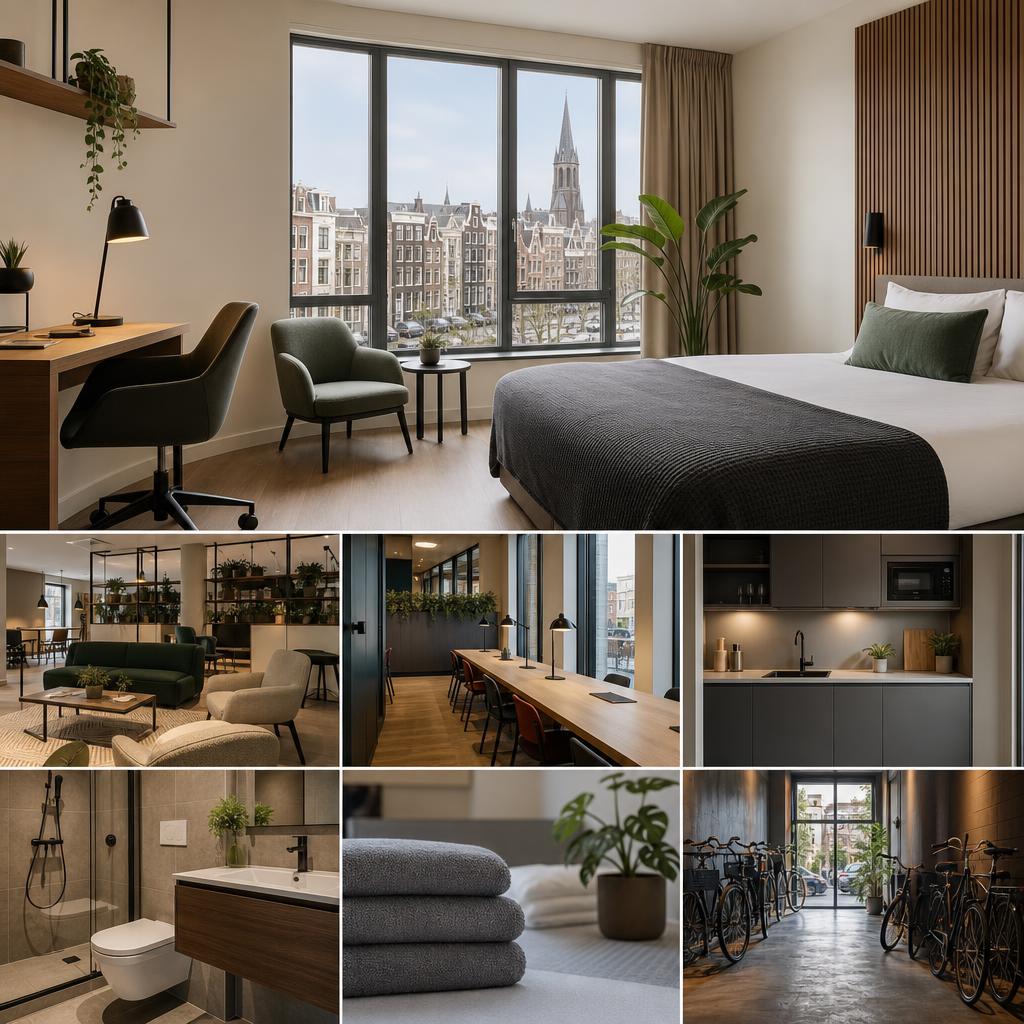 Original The Social Hub NL editorial for Netherlands campaign for hotel, student, extended-stay and coworking accommodation