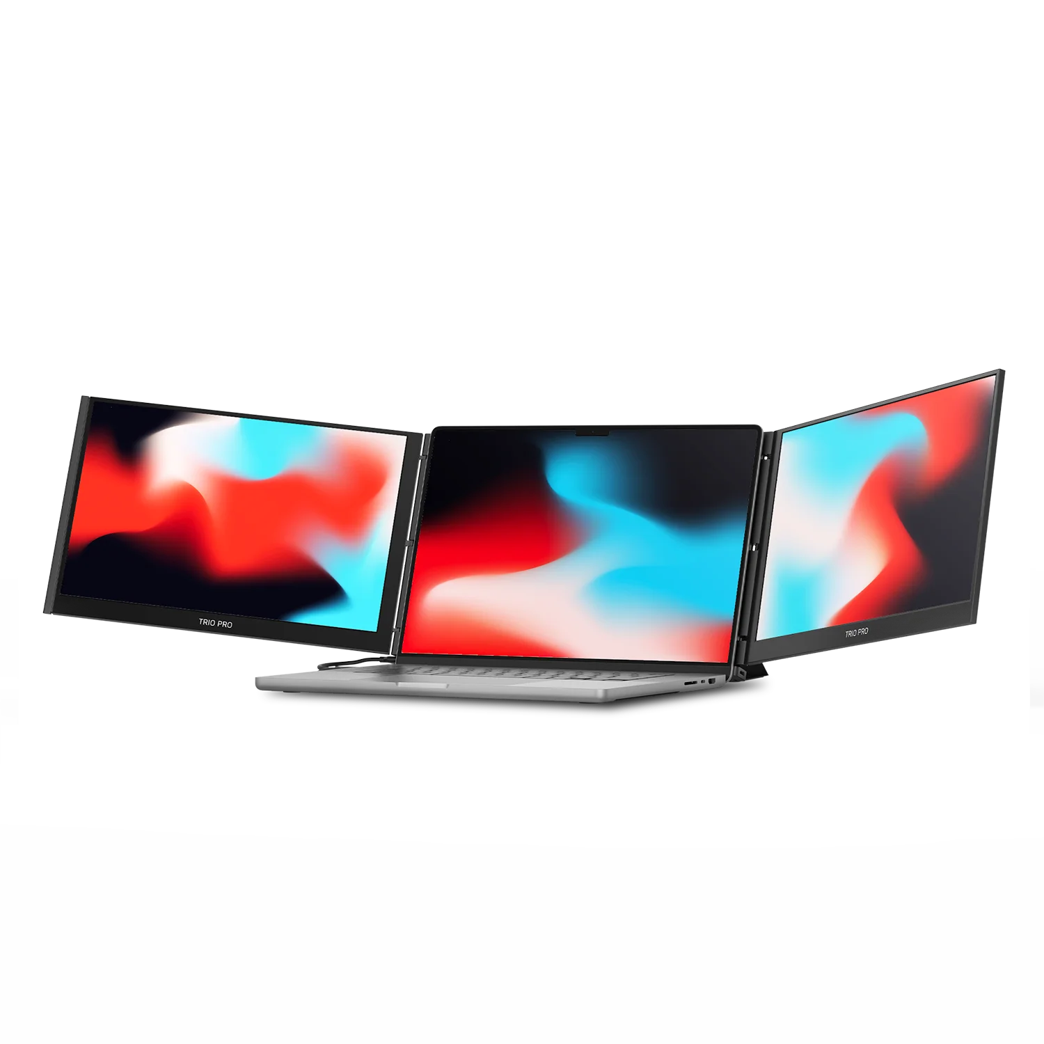 Slides Behind The Laptop, Not A Separate Monitor To Carry