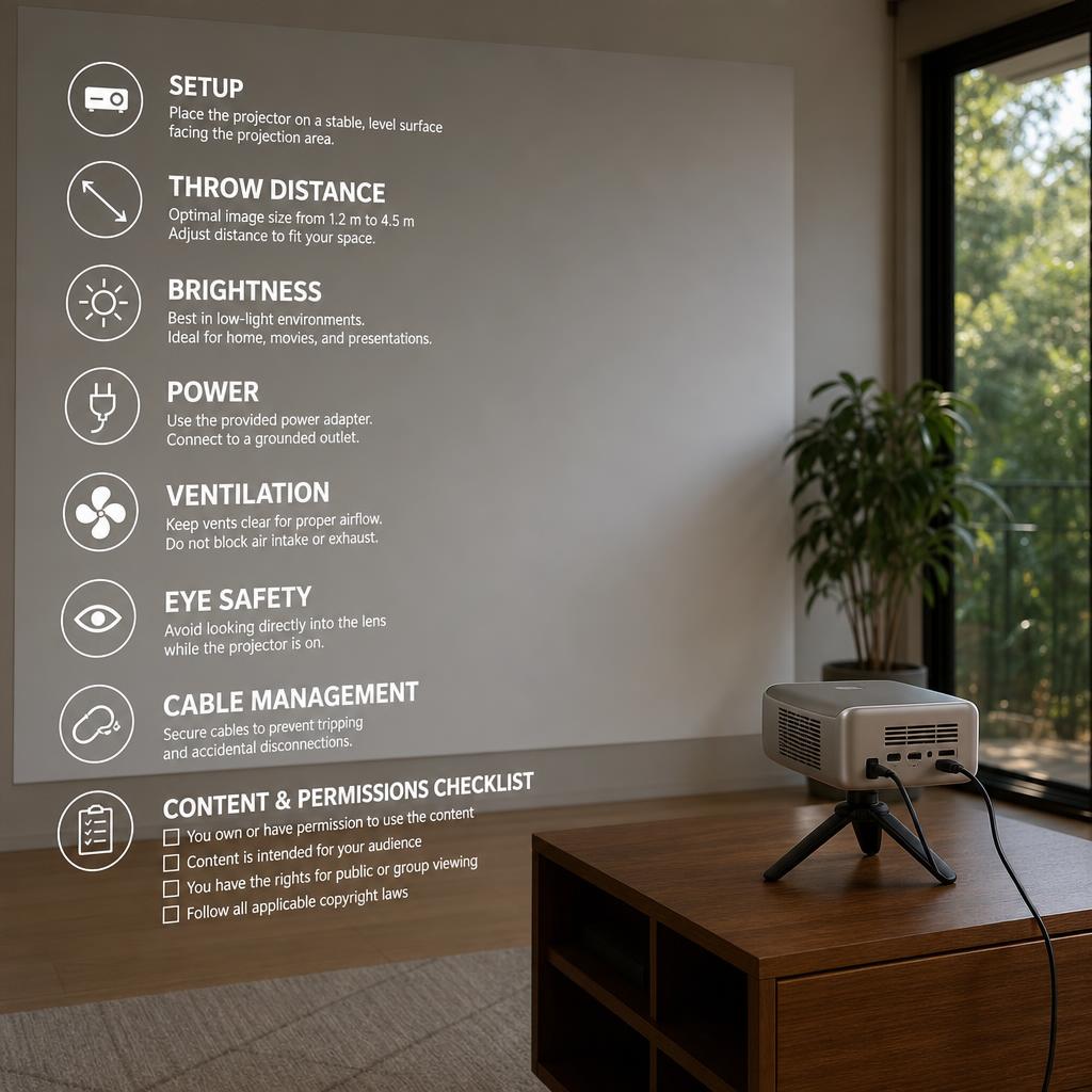 Original photographic Aurzen US editorial for US portable projector manufacturer storefront