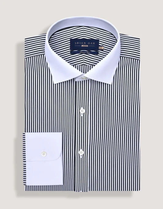 Brian Oak formal shirt with a contrast collar