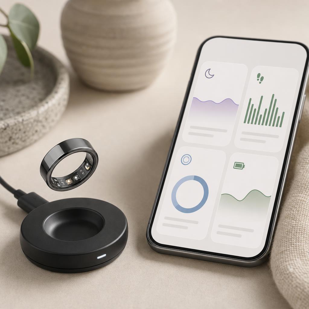 Original Ultrahuman editorial for consumer wearable ecosystem measuring sleep, activity and other wellness metrics