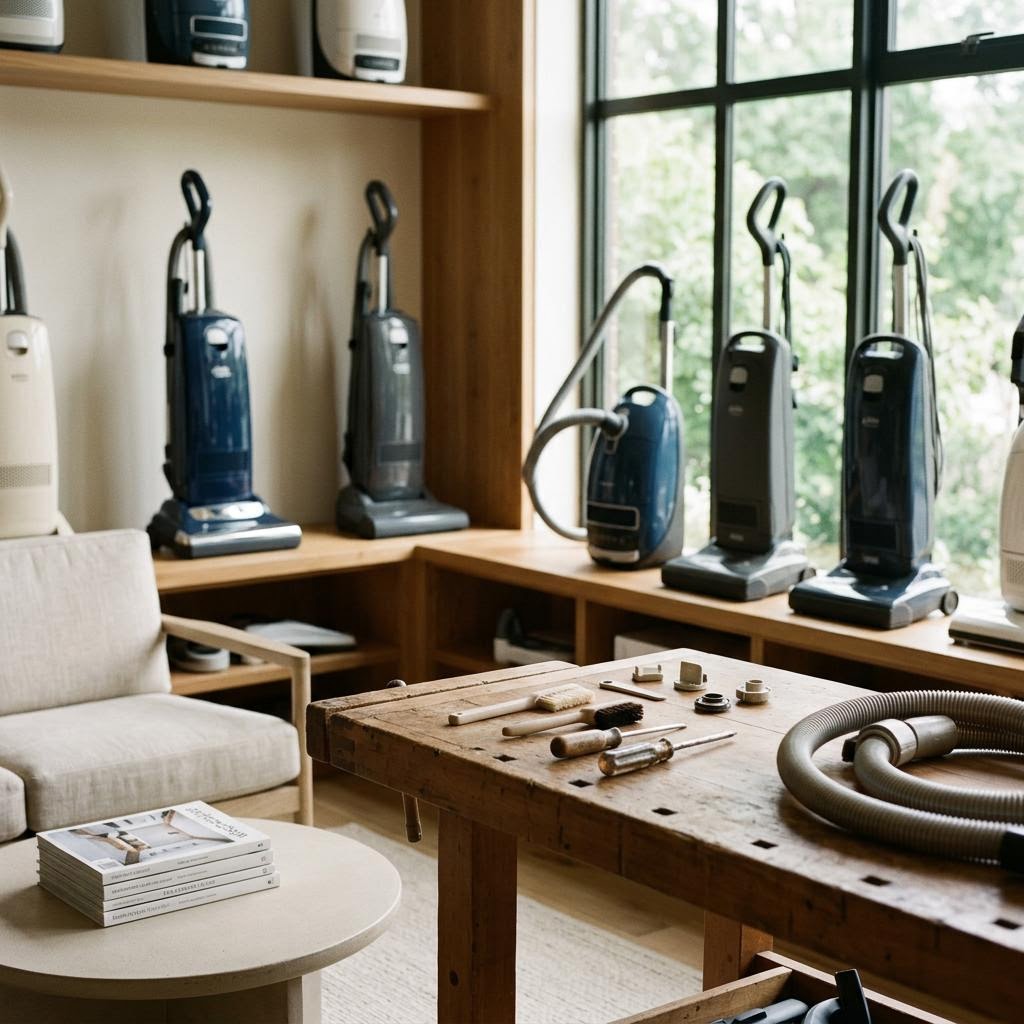 Original editorial image illustrating the Simplicity Vacuums merchant category