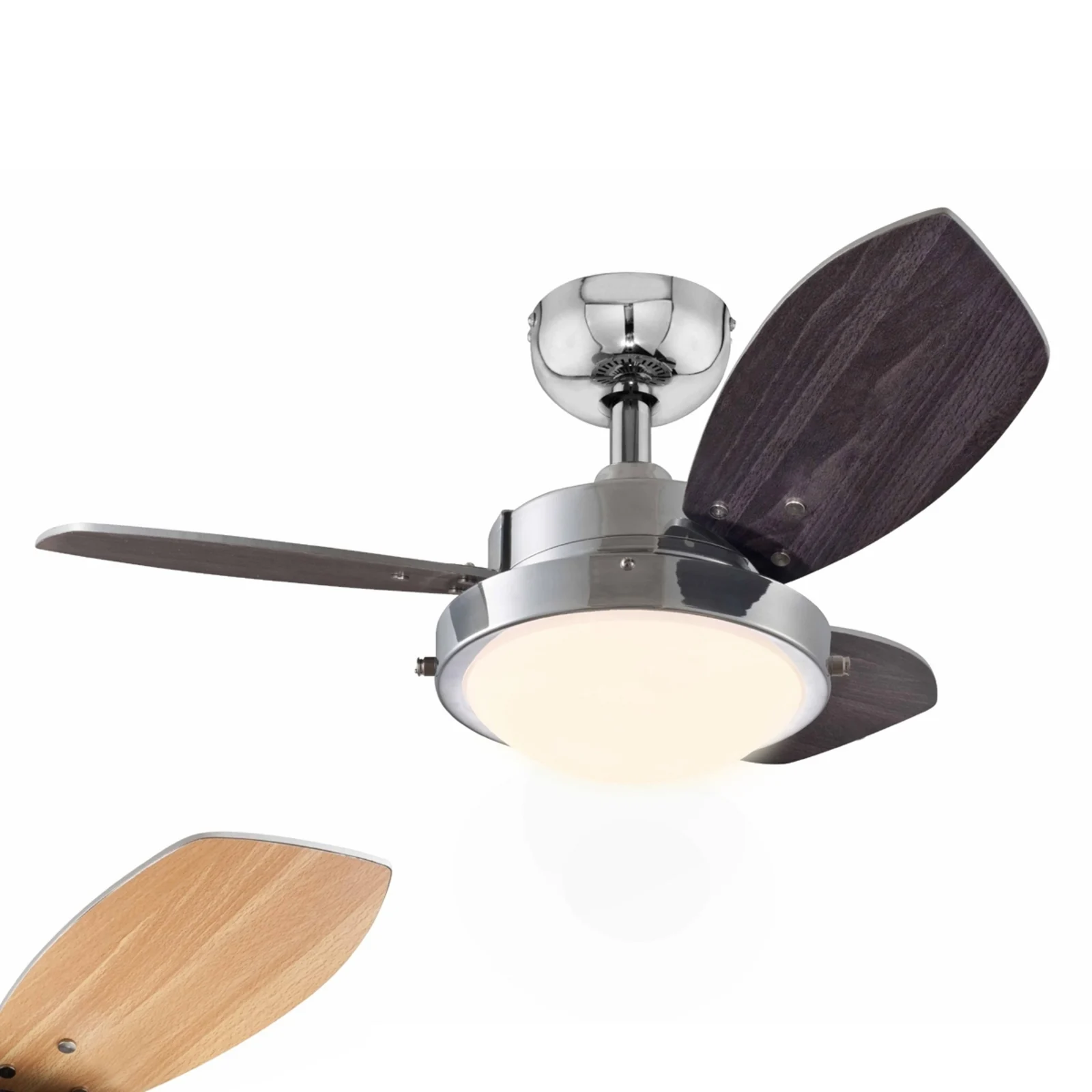 Ceiling fan with integrated light sold by Lights.ie