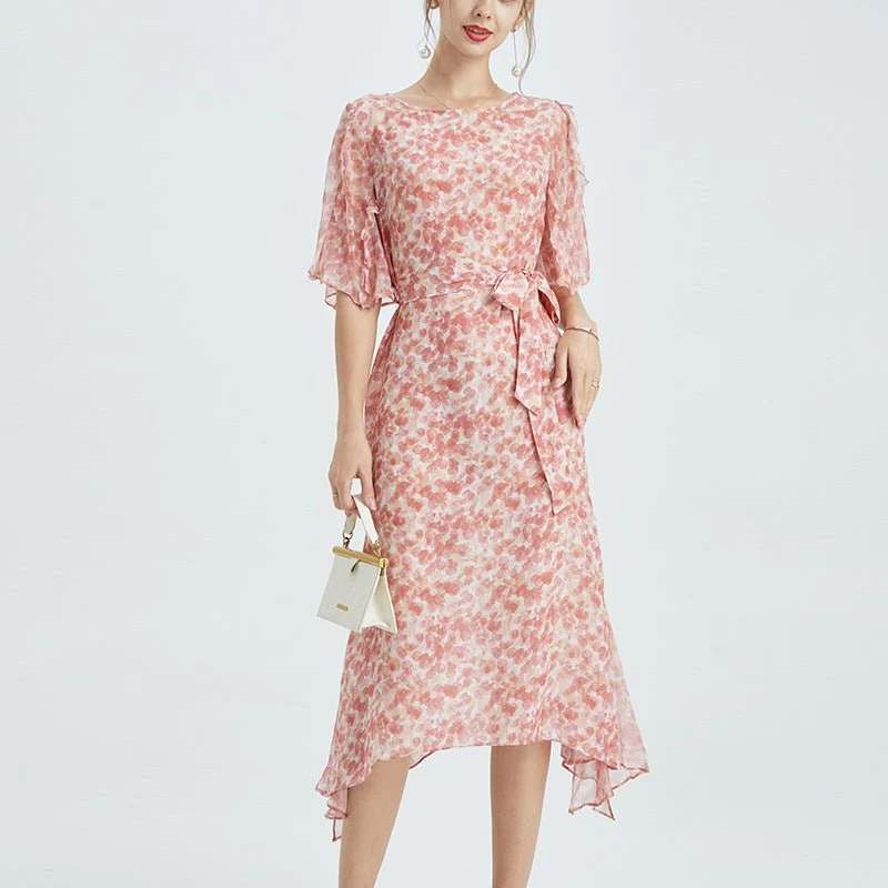 Silk chiffon dress from Slipintosoft