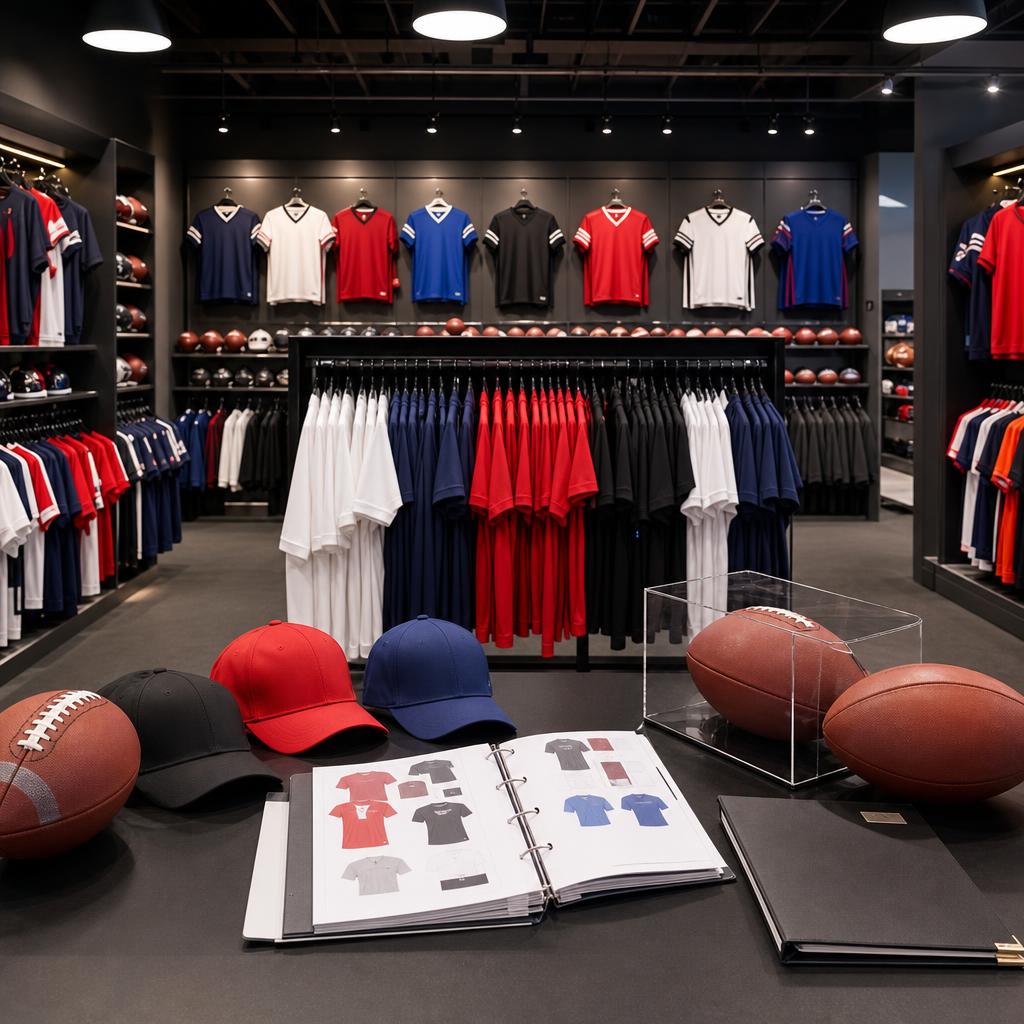Original photographic NFL Shop Global editorial for official global NFL licensed merchandise storefront