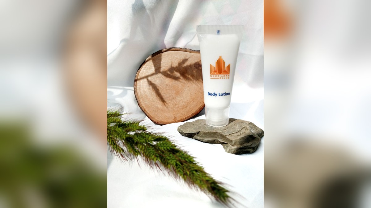 Illustrative stock photograph of body-care lotion