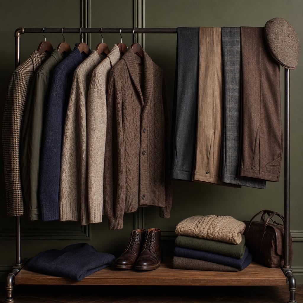 Original photographic NOBL UK editorial for UK men’s casual clothing and knitwear