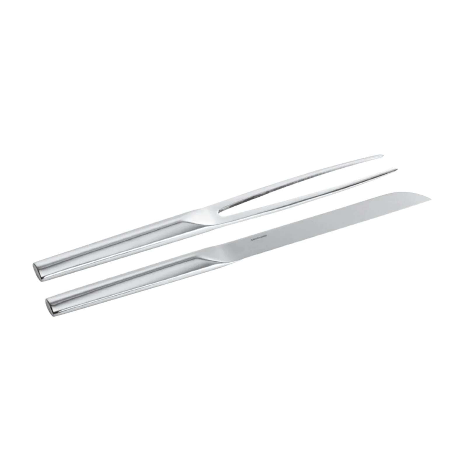 Two Sambonet table knives with blades and handles fully visible