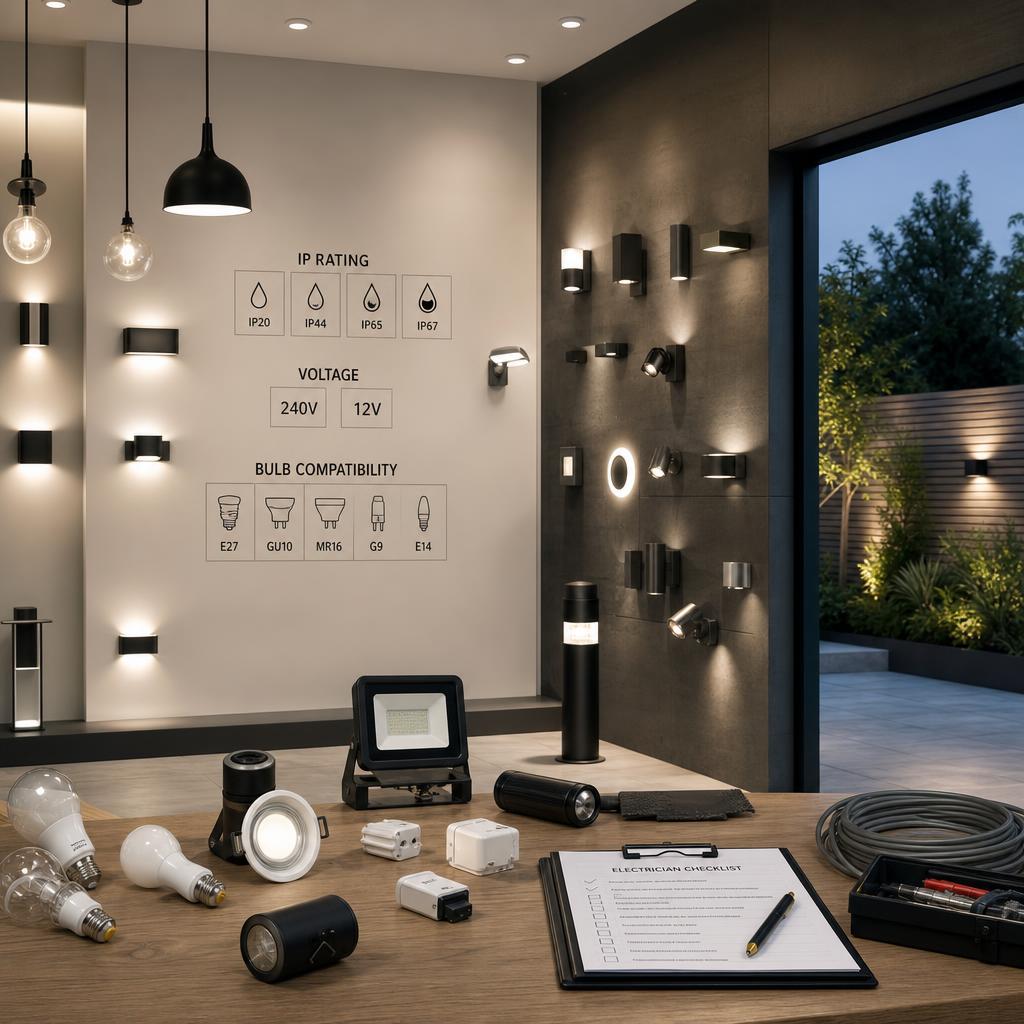 Original photographic Dusk Lighting UK editorial for UK indoor and outdoor lighting storefront