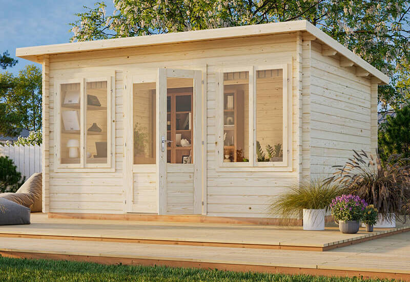 Log cabin garden building sold by Shedstore