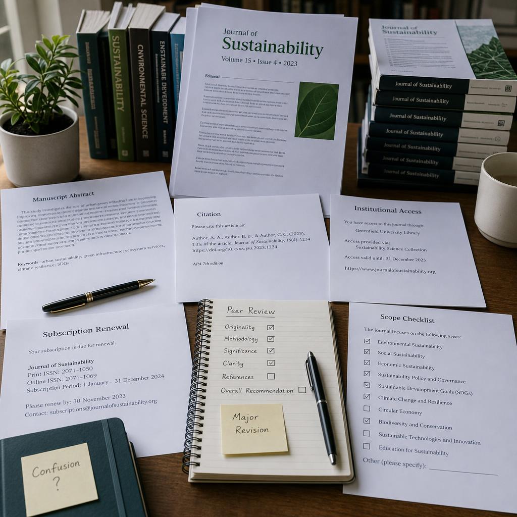 Original photographic Nature Sustainability editorial for academic journal subscription from Nature Portfolio