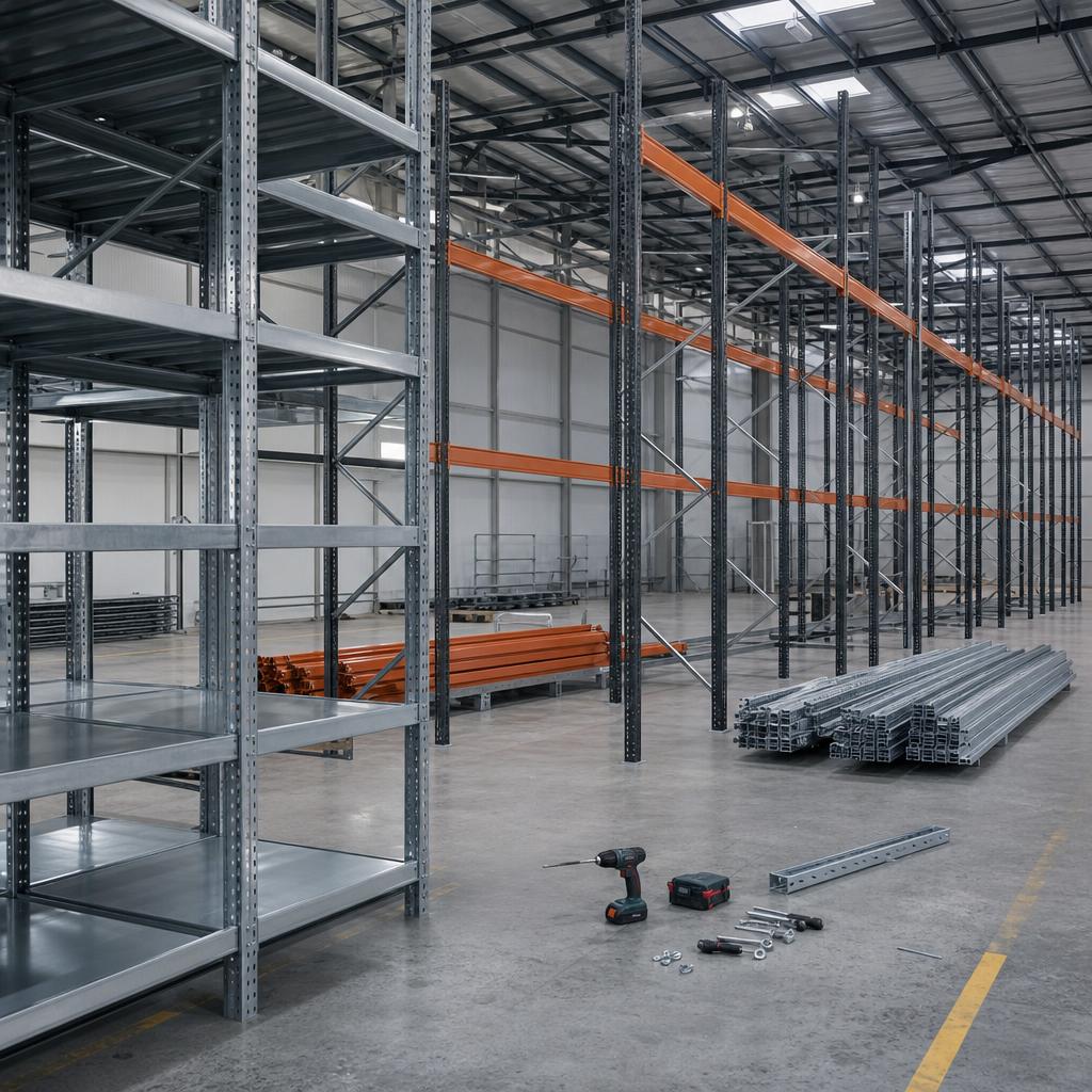 Original natural photographic Shelving Inc editorial for US industrial shelving, wire shelving, pallet rack and storage systems