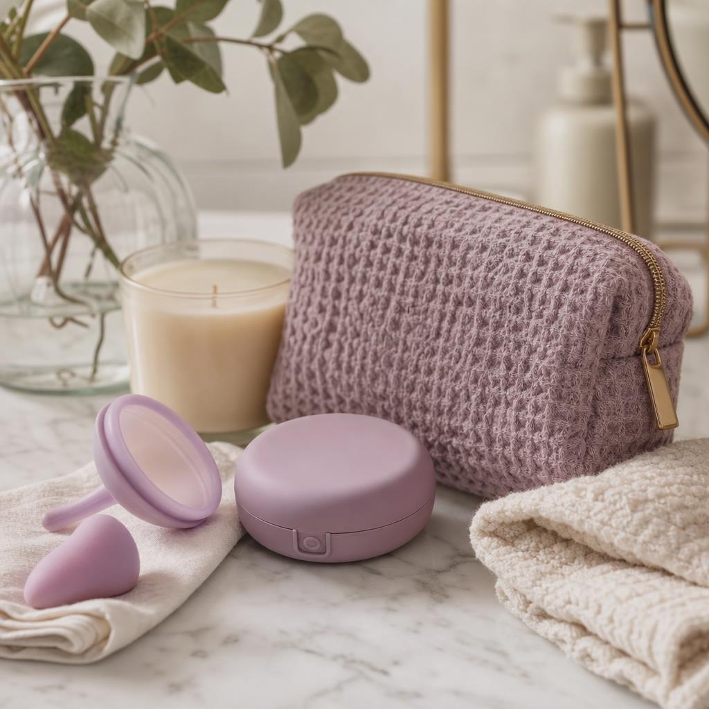 Original photographic Bodyotics US editorial for US adult menstrual, pelvic wellness and intimate-care products