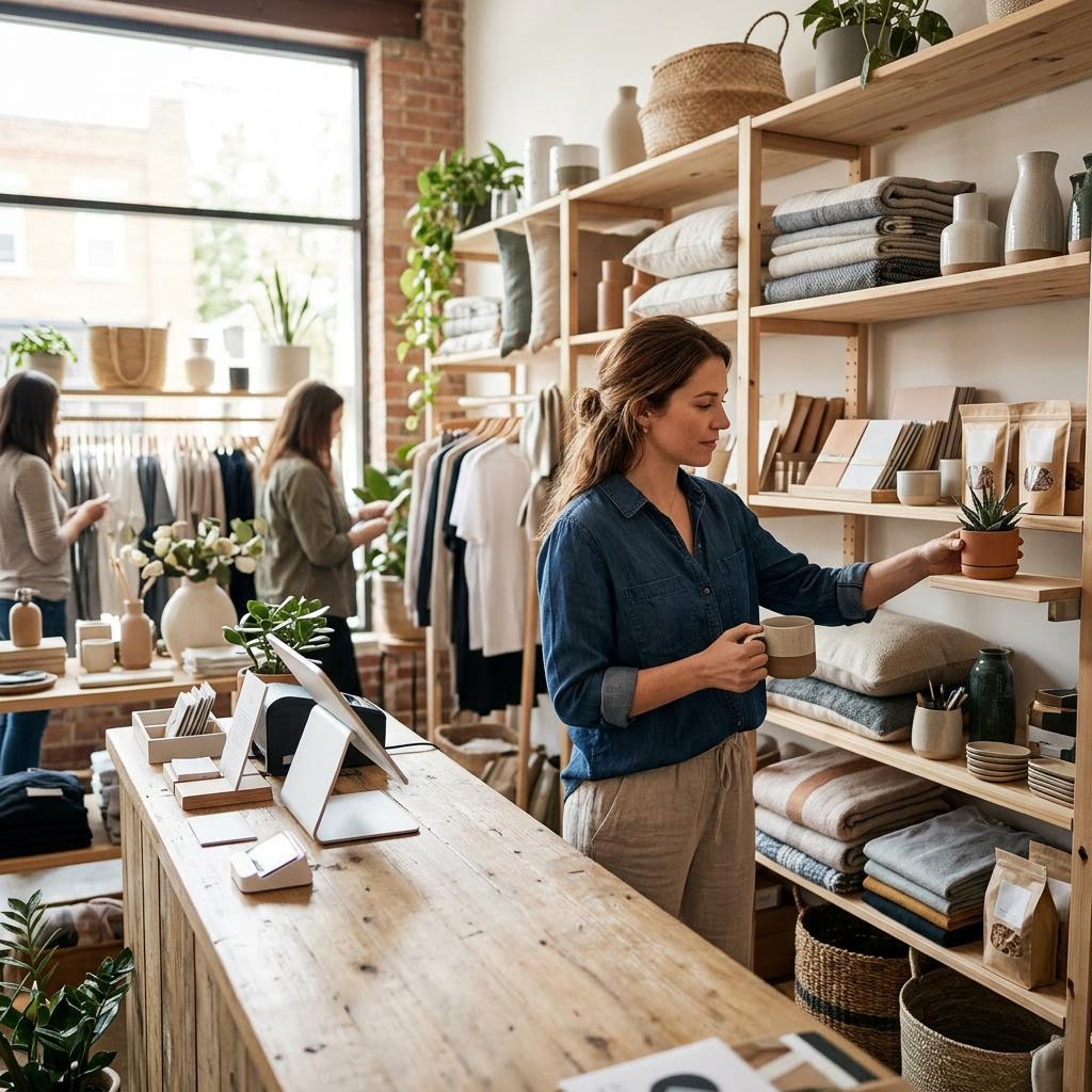 Original editorial image illustrating the AliExpress US merchant category
