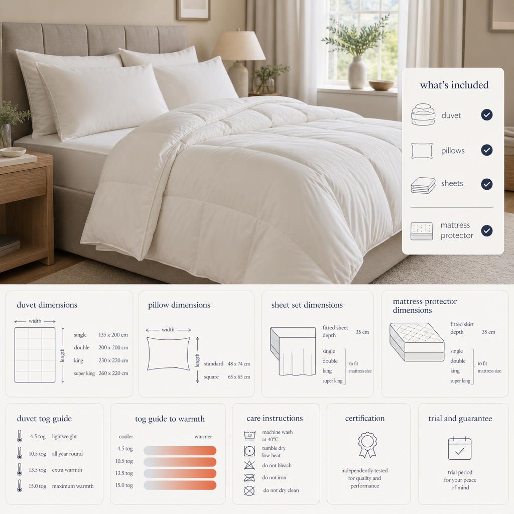 Original Sleepy People UK editorial for UK bedding, duvets, pillows and sleep accessories