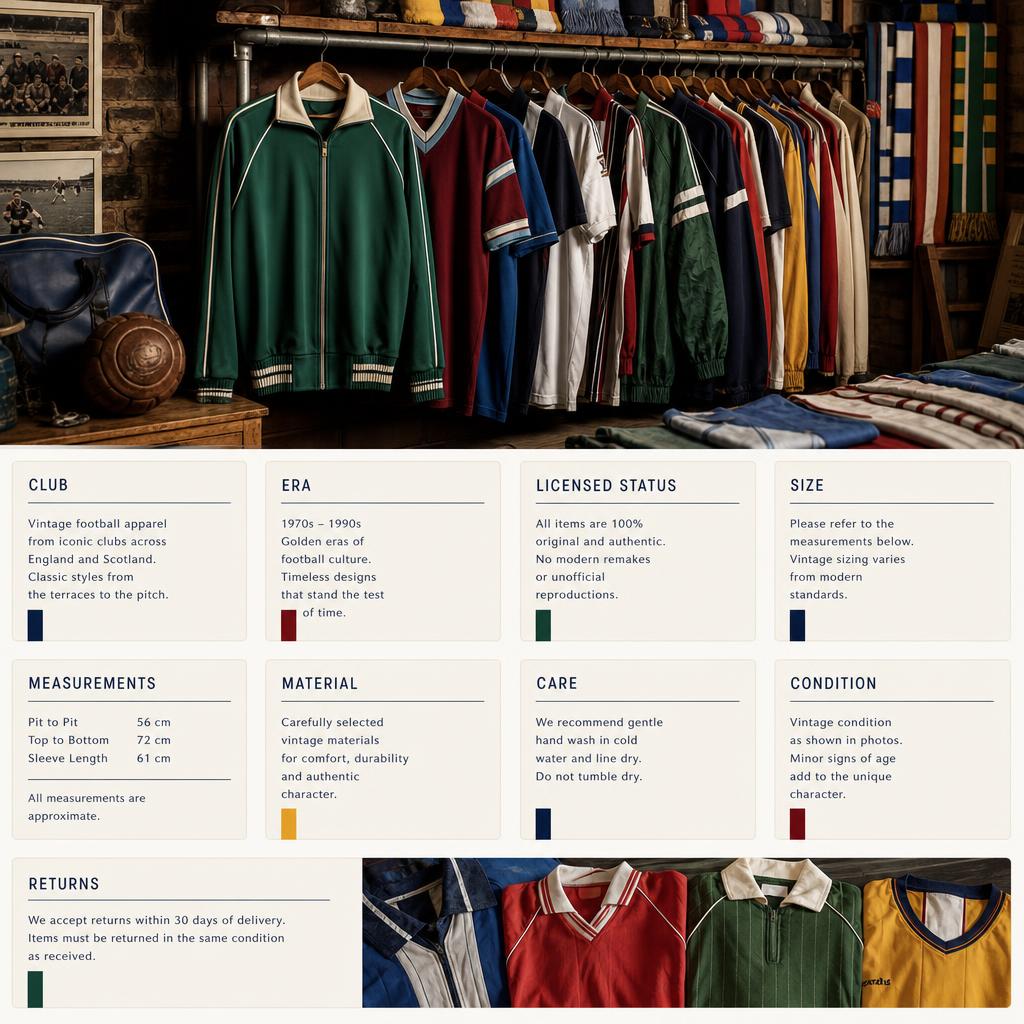 Original 3Retro Football UK editorial for UK retro football shirts and apparel