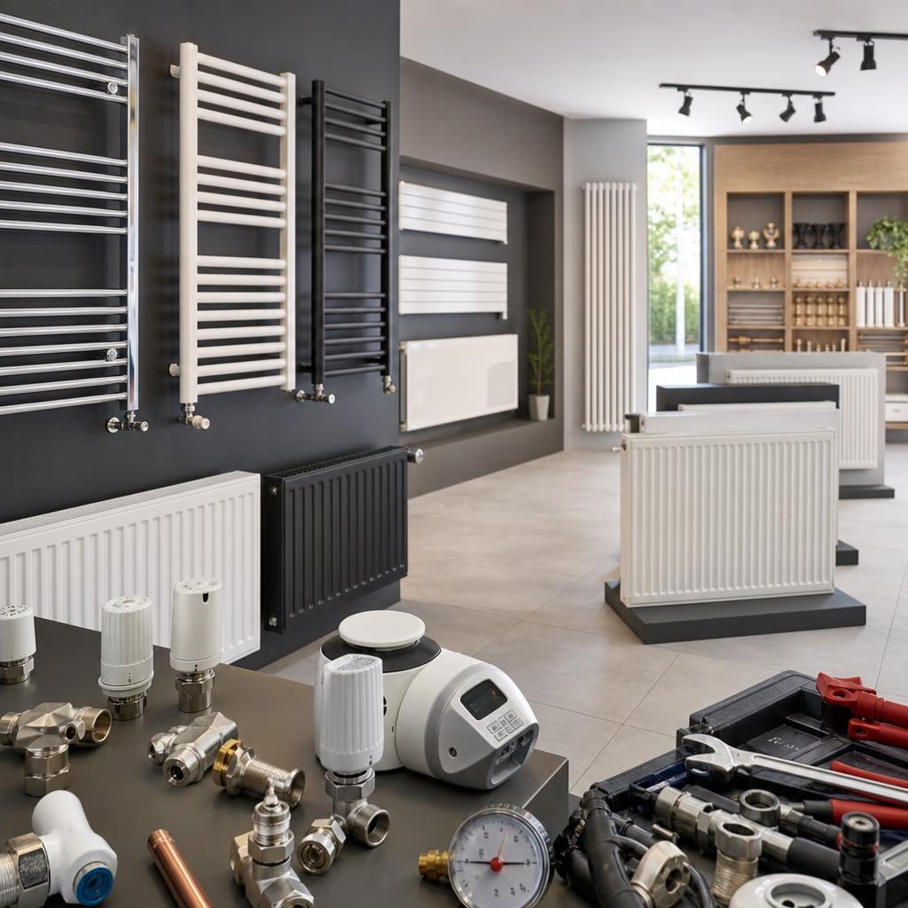 Original photographic Best Heating UK editorial for UK radiators, heated towel rails and heating accessories