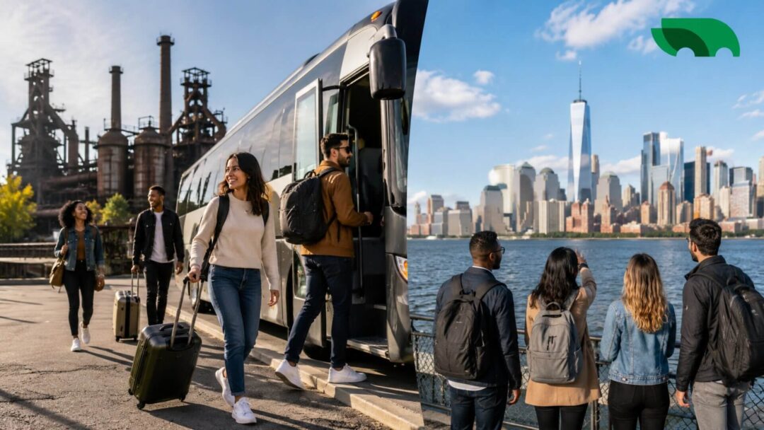 OurBus coach for long-distance journeys