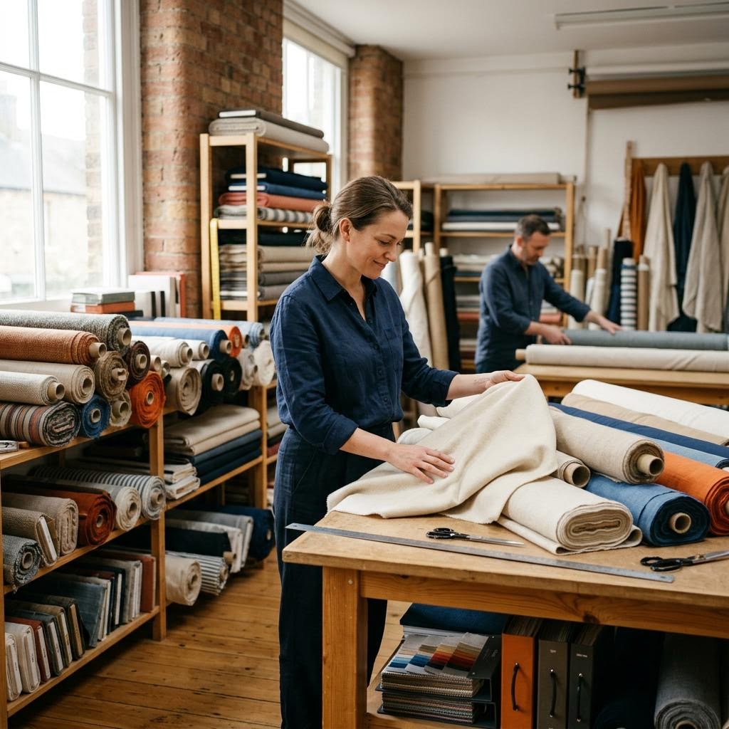 Original editorial image illustrating the Creamy Fabrics DE merchant category