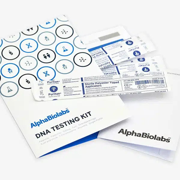 AlphaBiolabs UK home DNA relationship testing kit