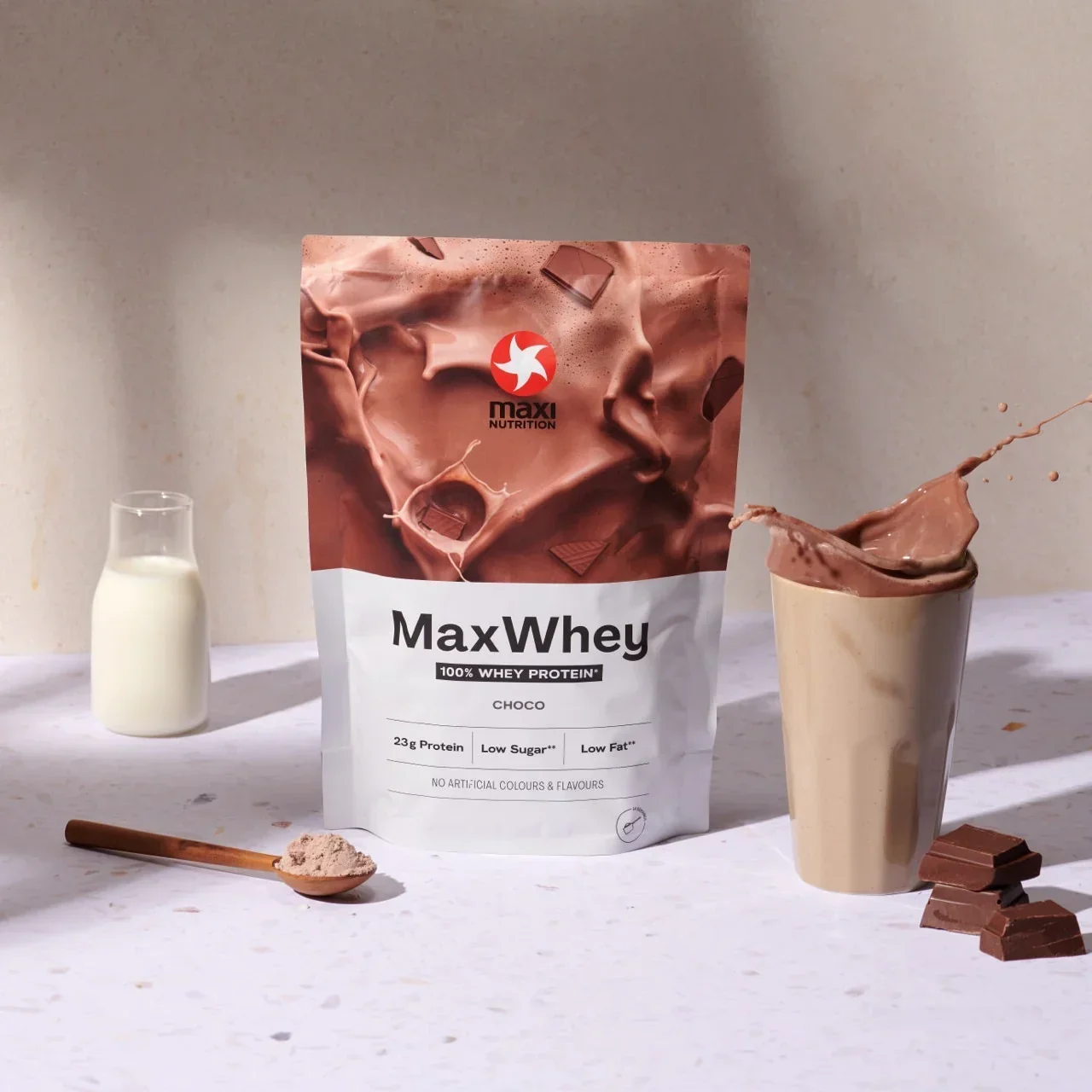MaxiNutrition protein powder for exercise recovery