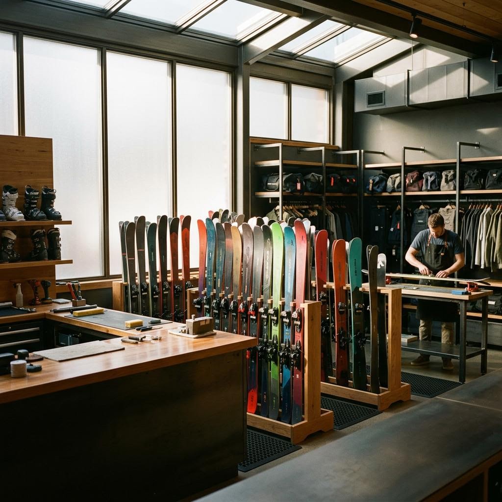 Original editorial image illustrating the NetSki merchant category