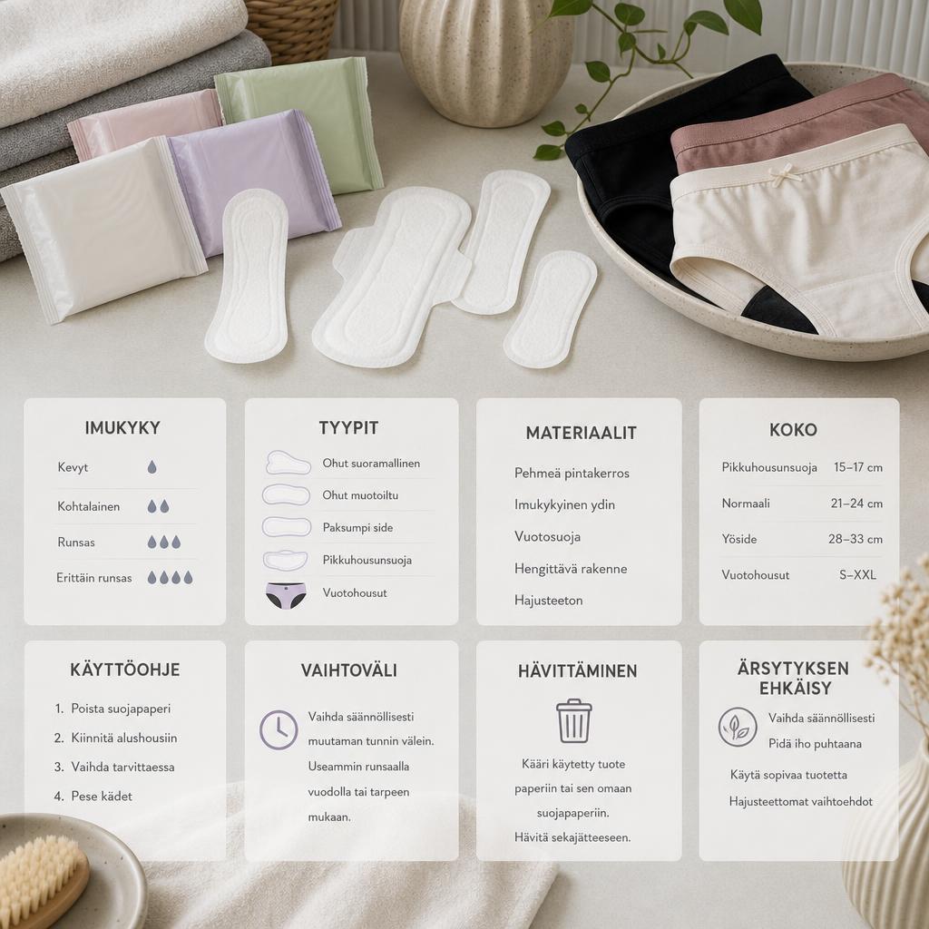 Original Libresse FI editorial for Finnish menstrual-care products