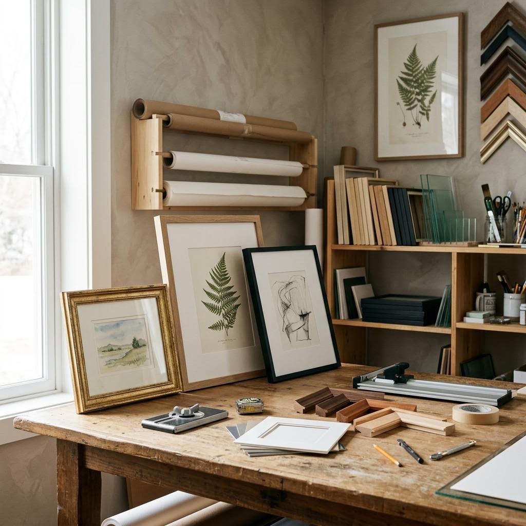 Original editorial image illustrating the Framed Works merchant category