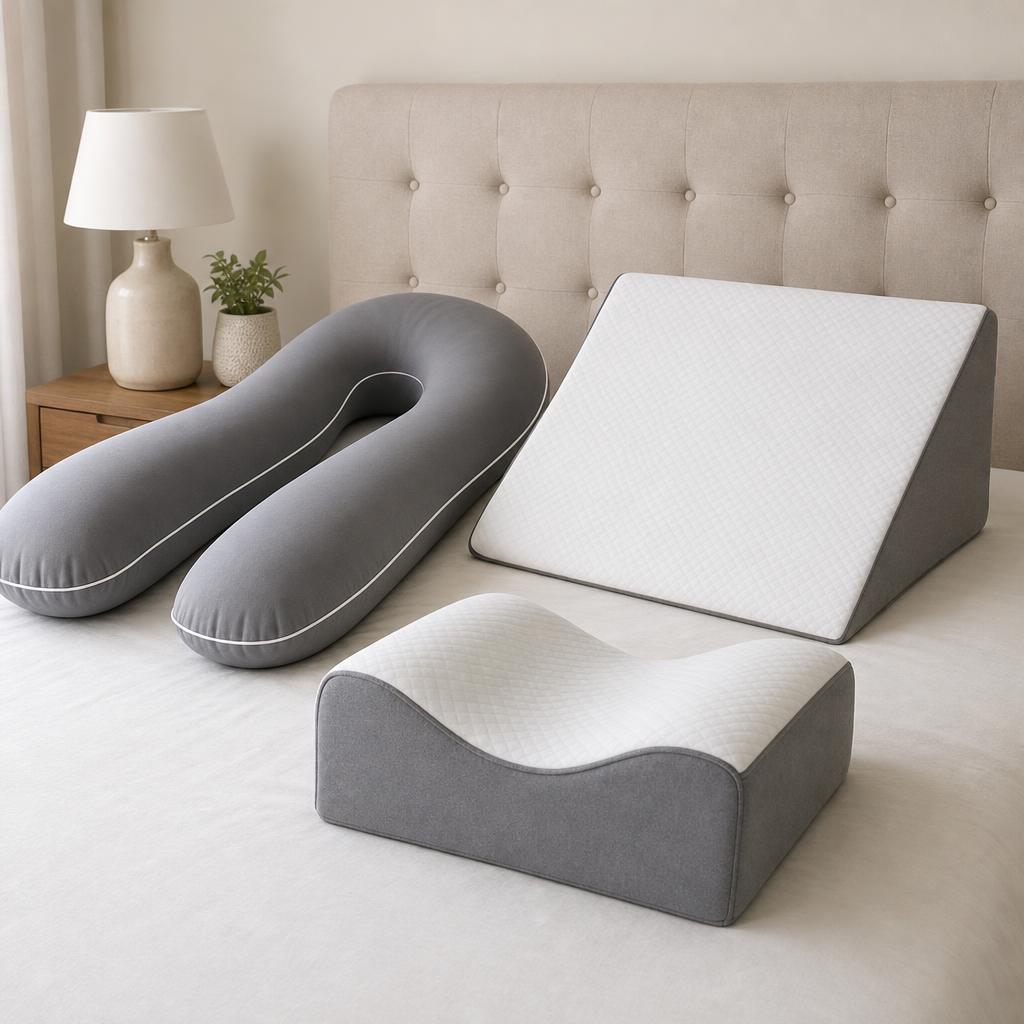 Original photographic Byre US editorial for US support pillows, pregnancy pillows, wedge and leg-elevation cushions