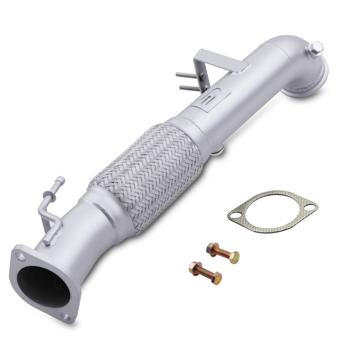 Direnza ceramic-coated performance exhaust decat pipe with fittings