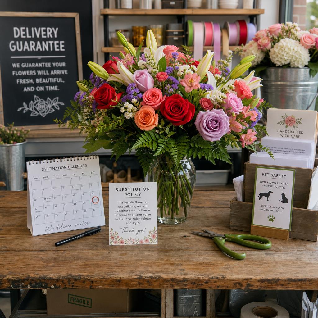 Original photographic Flowers Fast US editorial for US online florist and flower delivery service
