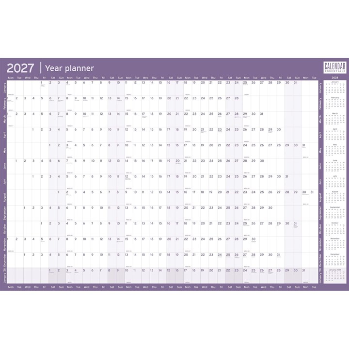 Calendar Club paper wall planner