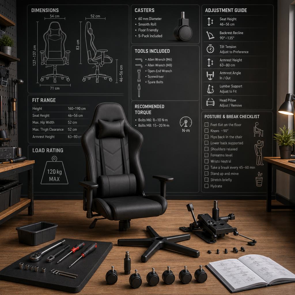 Original photographic AndaSeat editorial for gaming and office chair manufacturer storefront