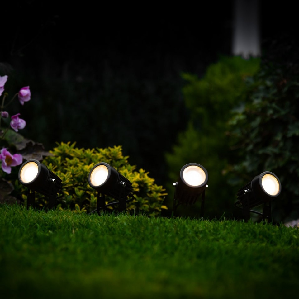 Solar-powered garden spotlights from The Glow Company