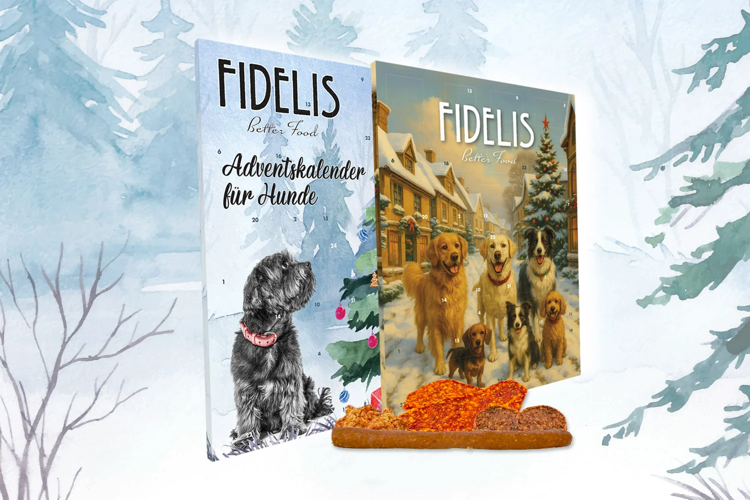 Fidelis seasonal dog treats and Advent calendar