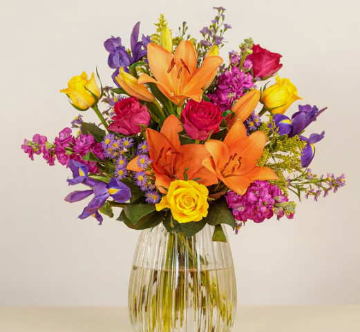 Five Specifically Named Flowers, Not A Vague "Colourful Mix"