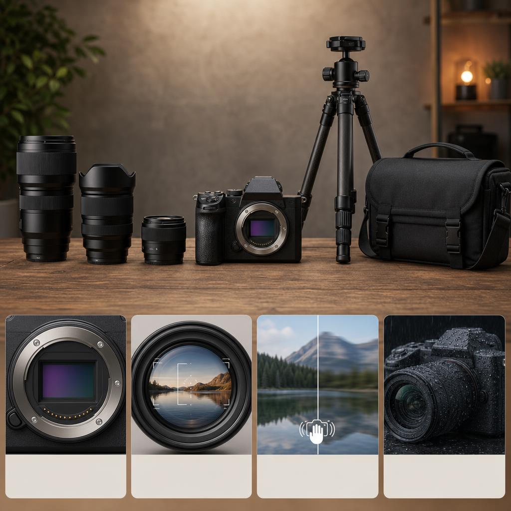 Original OM System IT editorial for cameras, lenses and photography accessories