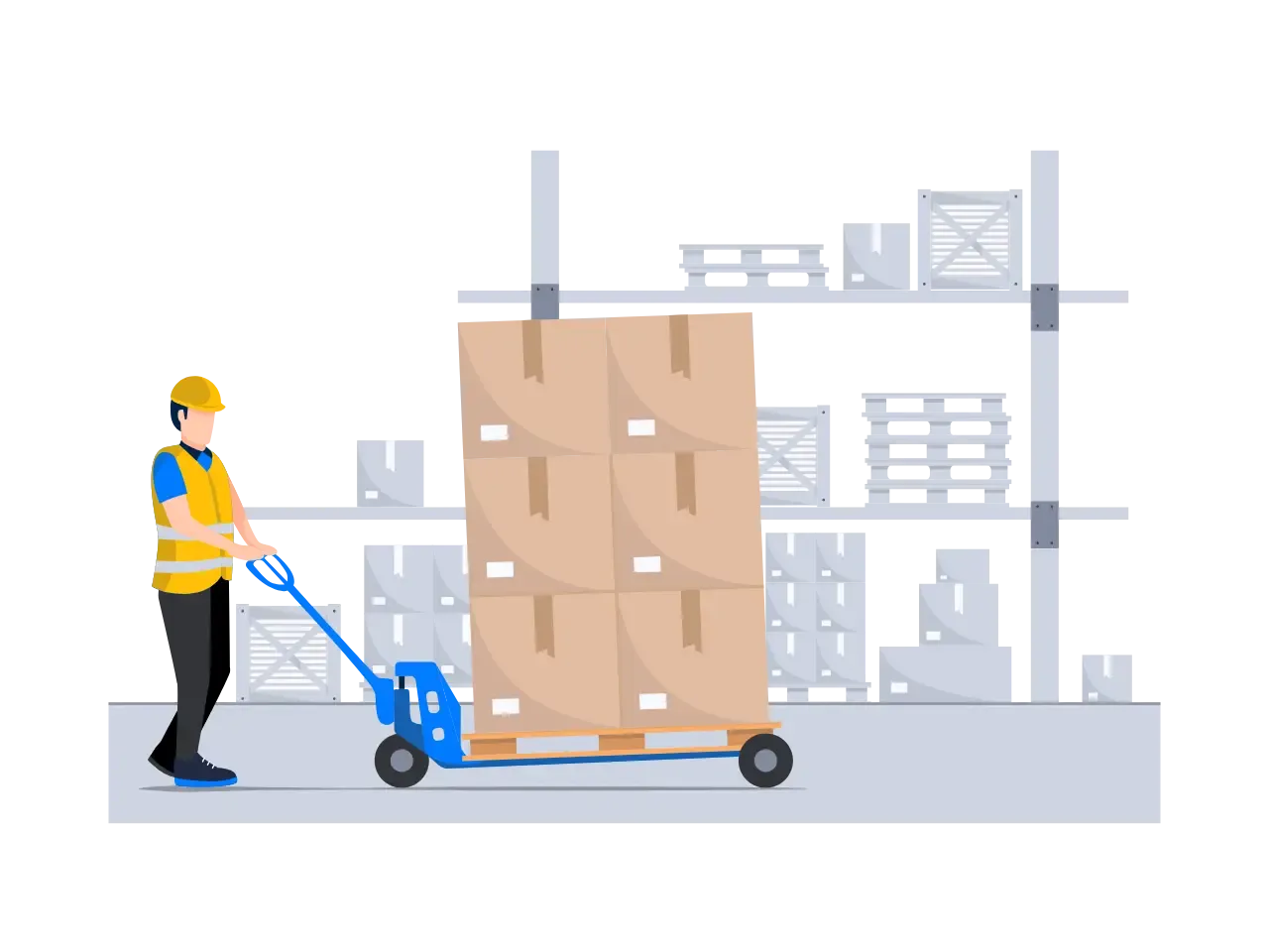 Eurosender pallet shipment prepared for transport
