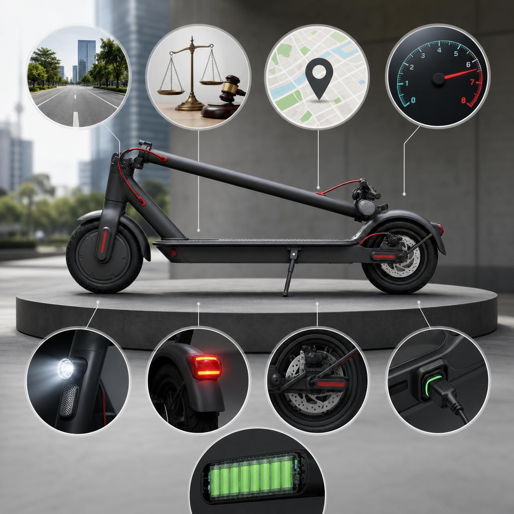 Original STREETBOOSTER DE editorial for electric scooters, including road-approved and non-road-approved models