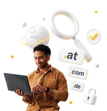 easyname domain search and registration illustration