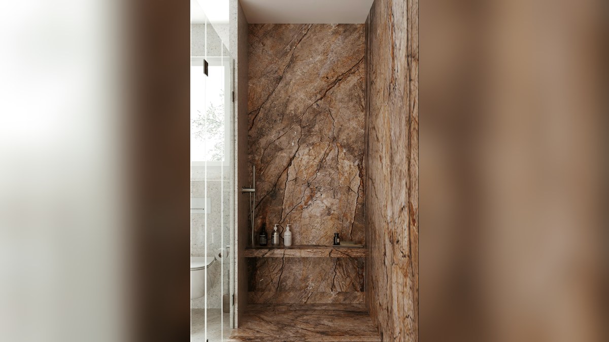 Illustrative stock photograph of a bathroom shower
