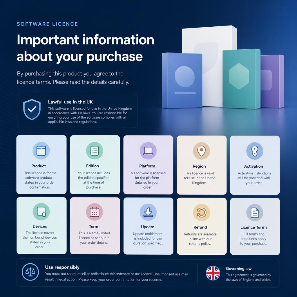 Original La Tienda de las Licencias UK editorial for UK-audience software licence sales