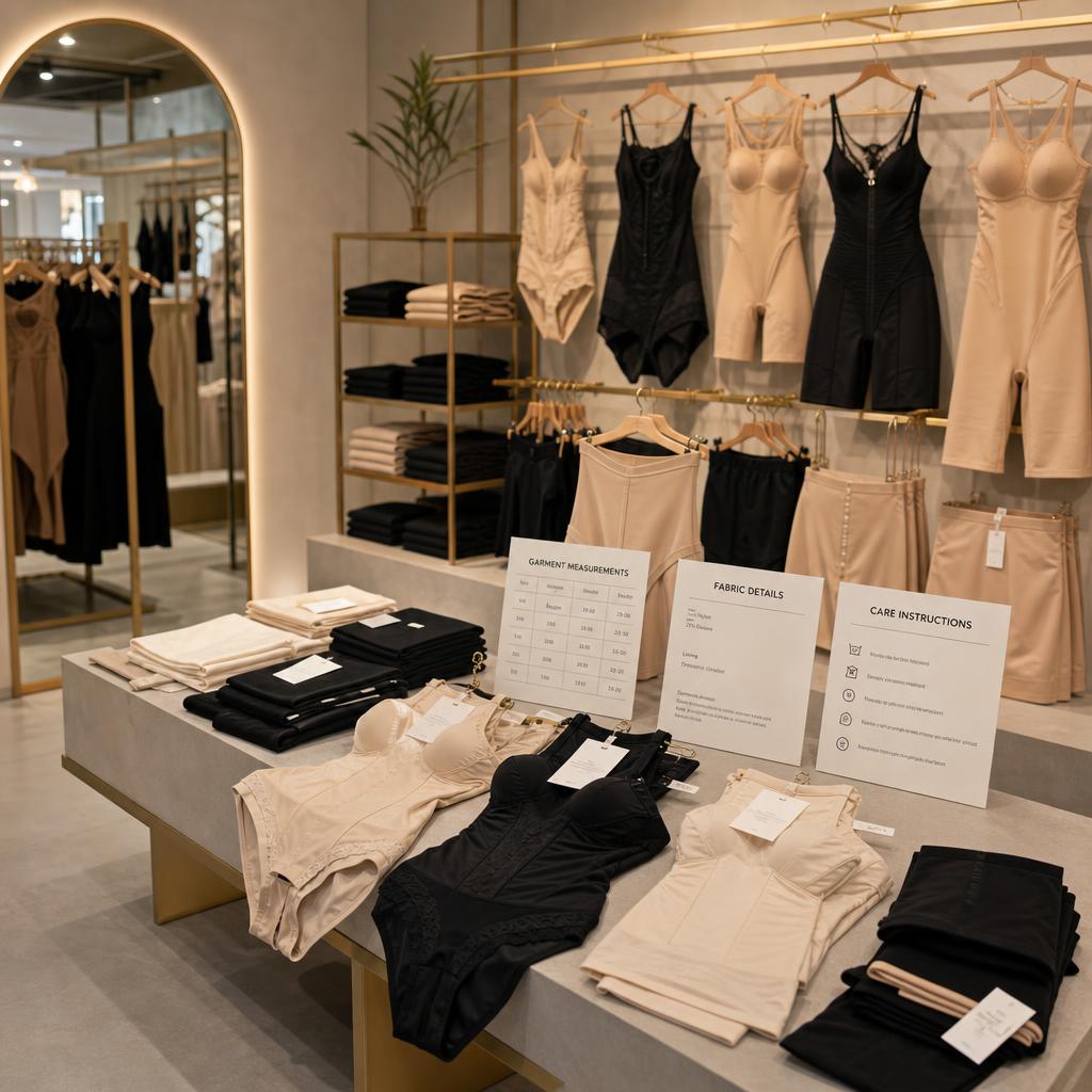 Original photographic Popilush US editorial for US women’s shapewear and clothing storefront