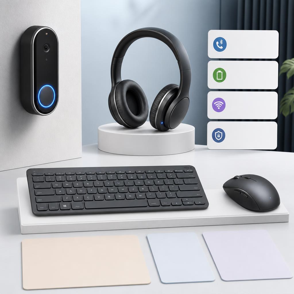 Original TECKNET DE editorial for wireless doorbells, Bluetooth headsets, keyboards and computer accessories